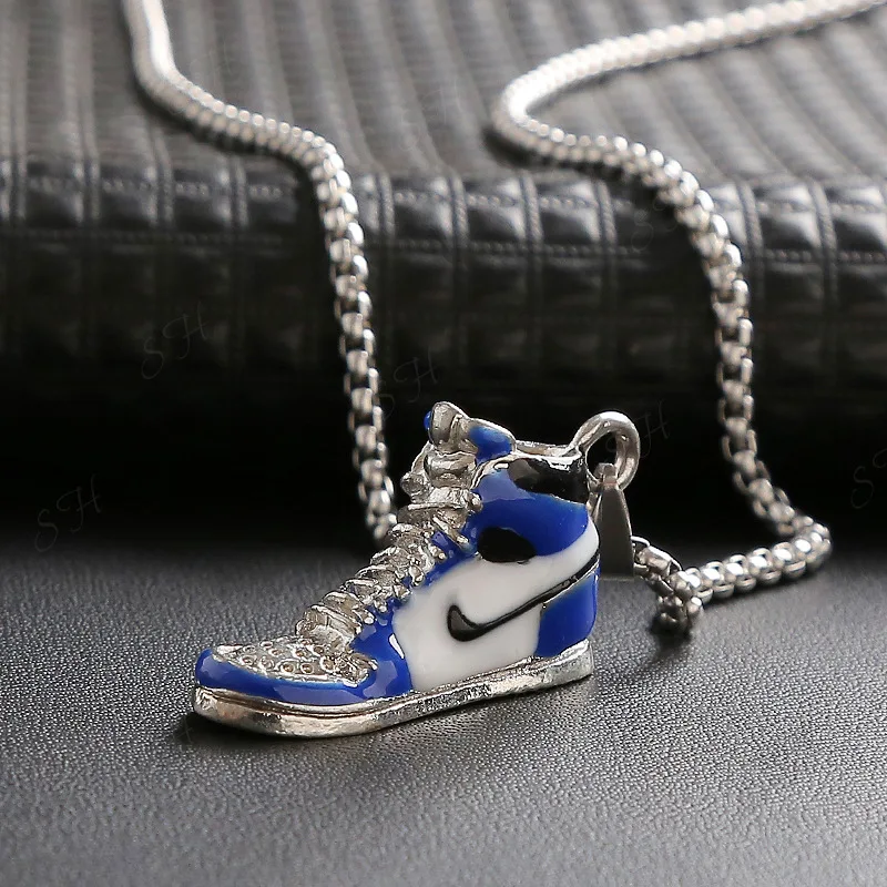 Fashion hip hop necklace male AJ shoe personality necklace pendant chain jewelry sweater chain INS metal wind blue necklace fema
Fashion hip hop necklace male AJ shoe personality necklace pendant chain jewelry sweater chain INS metal wind blue necklace fema