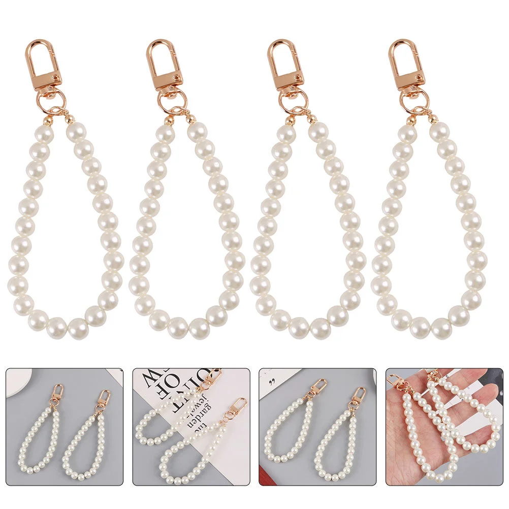 4Pcs Key Ring Fashion Key Pendant Key Chain Bag Decor Pearl Key Chain (White)
4Pcs Key Ring Fashion Key Pendant Key Chain Bag Decor Pearl Key Chain (White)