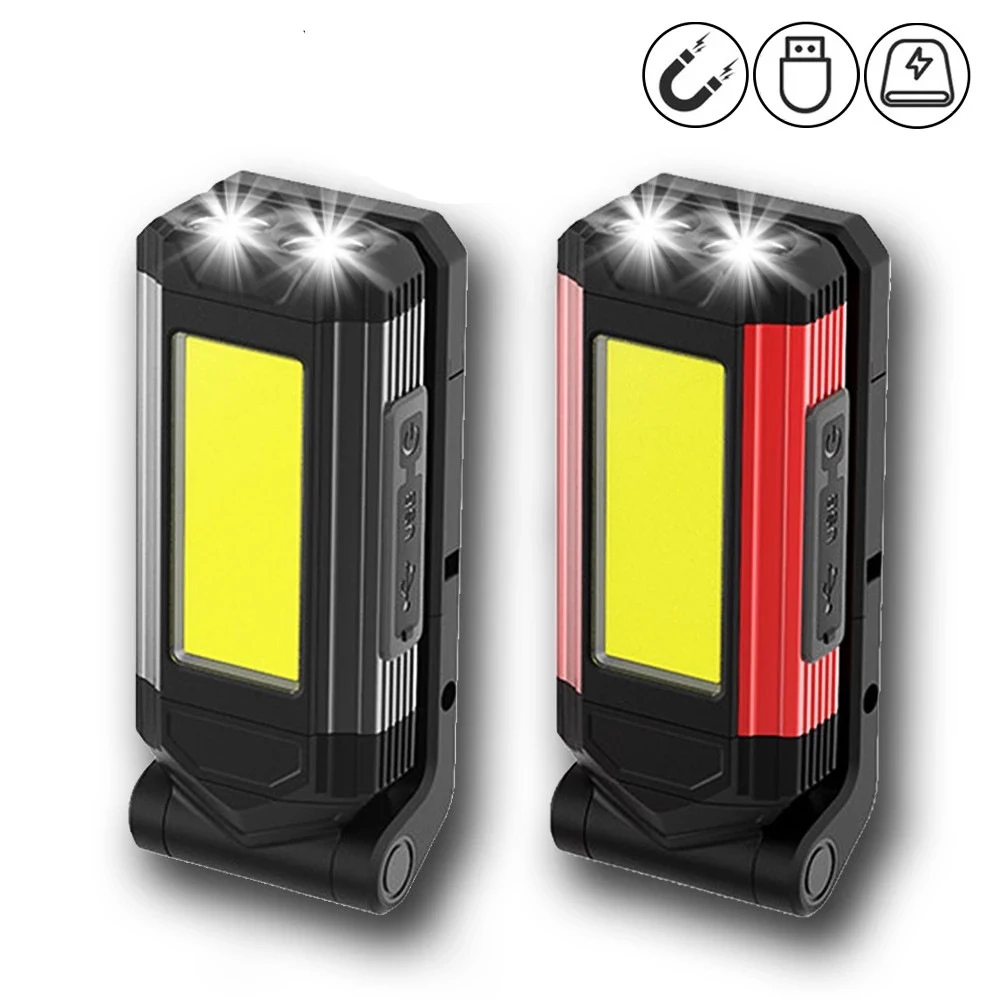 Portable LED COB Work Light With Magnetic Base Waterproof Foldable Lamp Rechargeable Flashlight For Outdoor Camping Car Repair
Portable LED COB Work Light With Magnetic Base Waterproof Foldable Lamp Rechargeable Flashlight For Outdoor Camping Car Repair