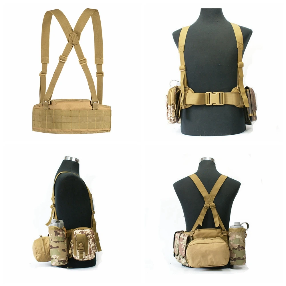 Военный военный боевой ремень CS, мужской поясной ремень с плечевым ремнем, регулируемая длина, наружные охотничьи нейлоновые военные ремни 
Военный военный боевой ремень CS, мужской поясной ремень с плечевым ремнем, регулируемая длина, наружные охотничьи нейлоновые военные ремни