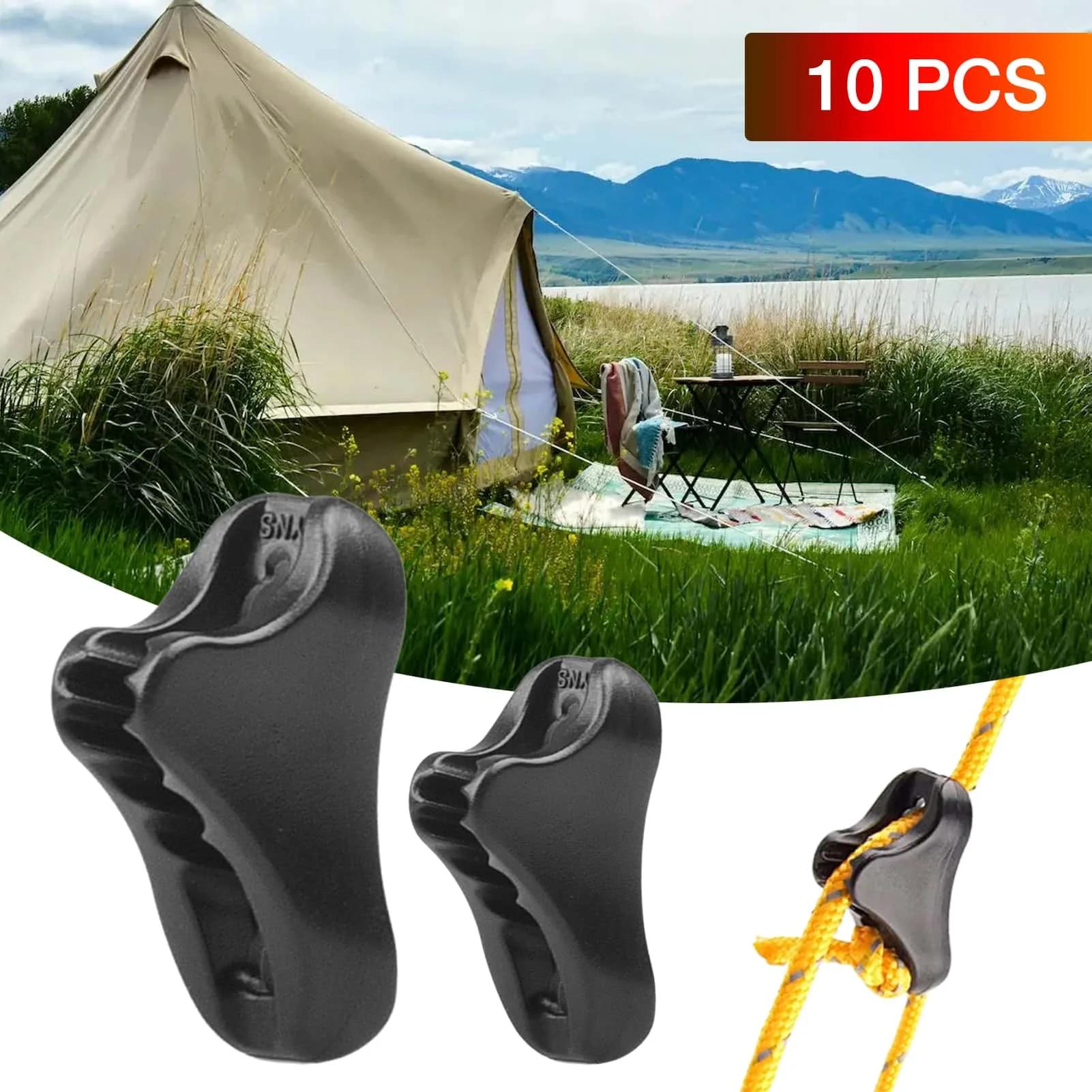 PP Triangle Tent Rope Fastener Tent Wind Rope Buckles With Two Aperture Sizes Anti-slip Tent Tensioners For Outdoor Activities
PP Triangle Tent Rope Fastener Tent Wind Rope Buckles With Two Aperture Sizes Anti-slip Tent Tensioners For Outdoor Activities