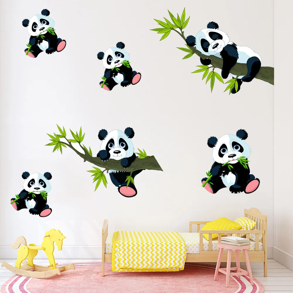 Cartoon Bamboo Panda Wall Stickers For Kids Room Home Decor Living Room Panda Mural Decals Bedroom Decorative Sticker Muraux
Cartoon Bamboo Panda Wall Stickers For Kids Room Home Decor Living Room Panda Mural Decals Bedroom Decorative Sticker Muraux