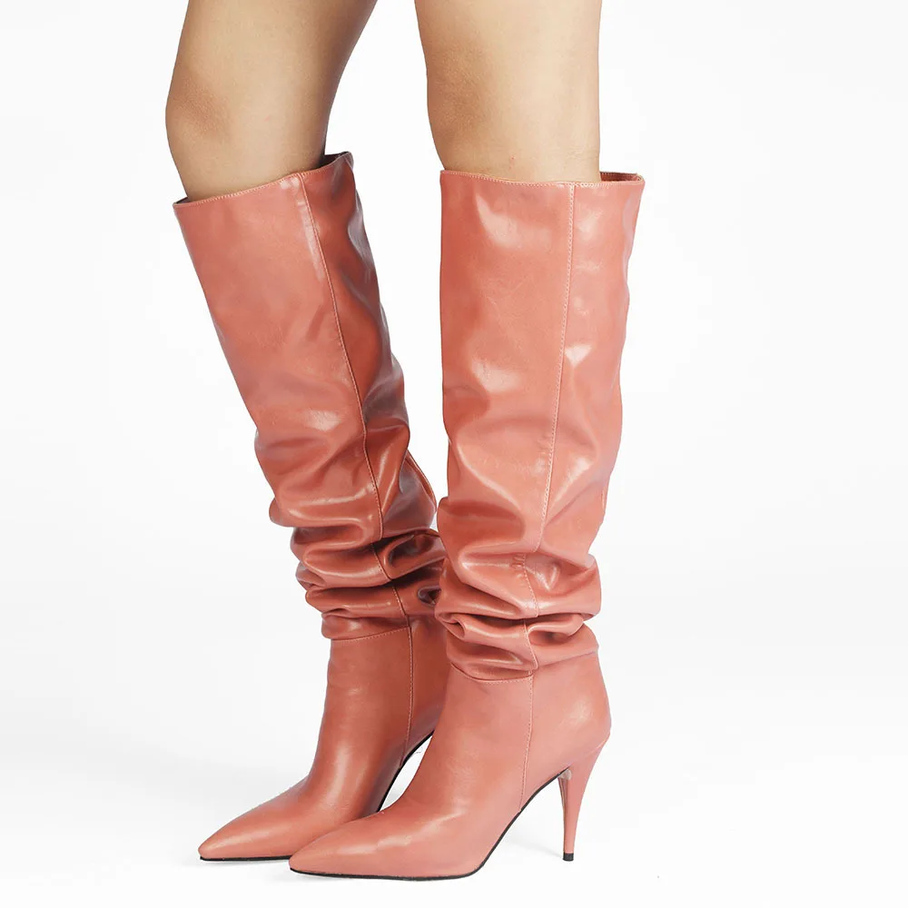 Spring new pointed cone with boots fashion runway looks bigger sizes 35-47 female boots
Spring new pointed cone with boots fashion runway looks bigger sizes 35-47 female boots