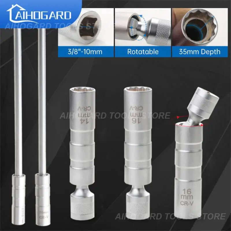 14mm16mm Repair And Removal Tools 3/810mm Magnetism Antirust Anti-slip Sparking Plug Socket Wrench Suitable For Most Wrenches
14mm16mm Repair And Removal Tools 3/810mm Magnetism Antirust Anti-slip Sparking Plug Socket Wrench Suitable For Most Wrenches