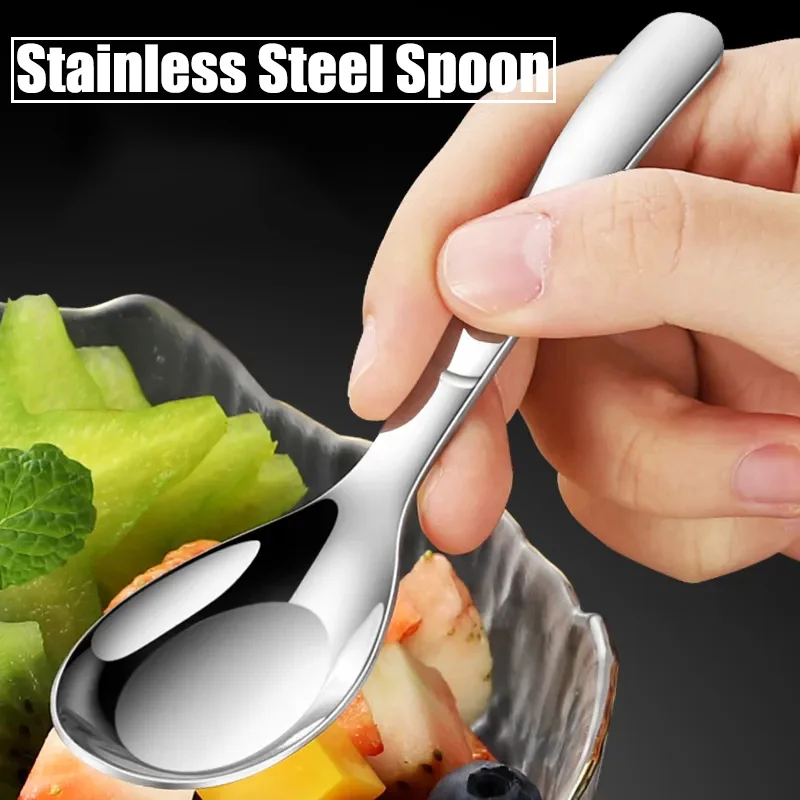 Stainless Steel Chinese Soup Spoon Household Kitchen Deepens Large-capacity Silver Mirror Polished Tableware Soup Rice Tableware
Stainless Steel Chinese Soup Spoon Household Kitchen Deepens Large-capacity Silver Mirror Polished Tableware Soup Rice Tableware