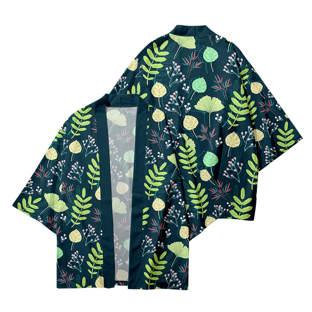 Новинка 2022, женский и мужской свободный кардиган с рисунком в виде листиков, хаори кимоно в стиле Харадзюку, топ для косплея, юката
Новинка 2022, женский и мужской свободный кардиган с рисунком в виде листиков, хаори кимоно в стиле Харадзюку, топ для косплея, юката