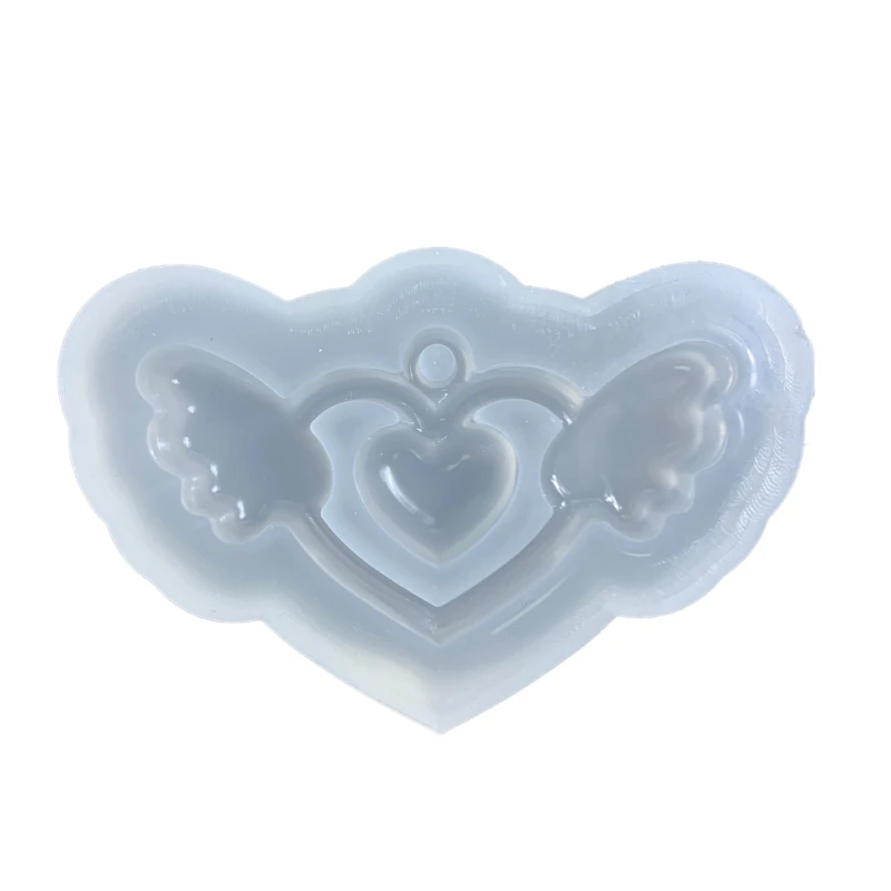 3D Love Wings Quicksand Mold Handmade Pendant Silicone Mold DIY Resin Casting Mold for DIY Keychain Jewelry Non-stick K3ND
3D Love Wings Quicksand Mold Handmade Pendant Silicone Mold DIY Resin Casting Mold for DIY Keychain Jewelry Non-stick K3ND