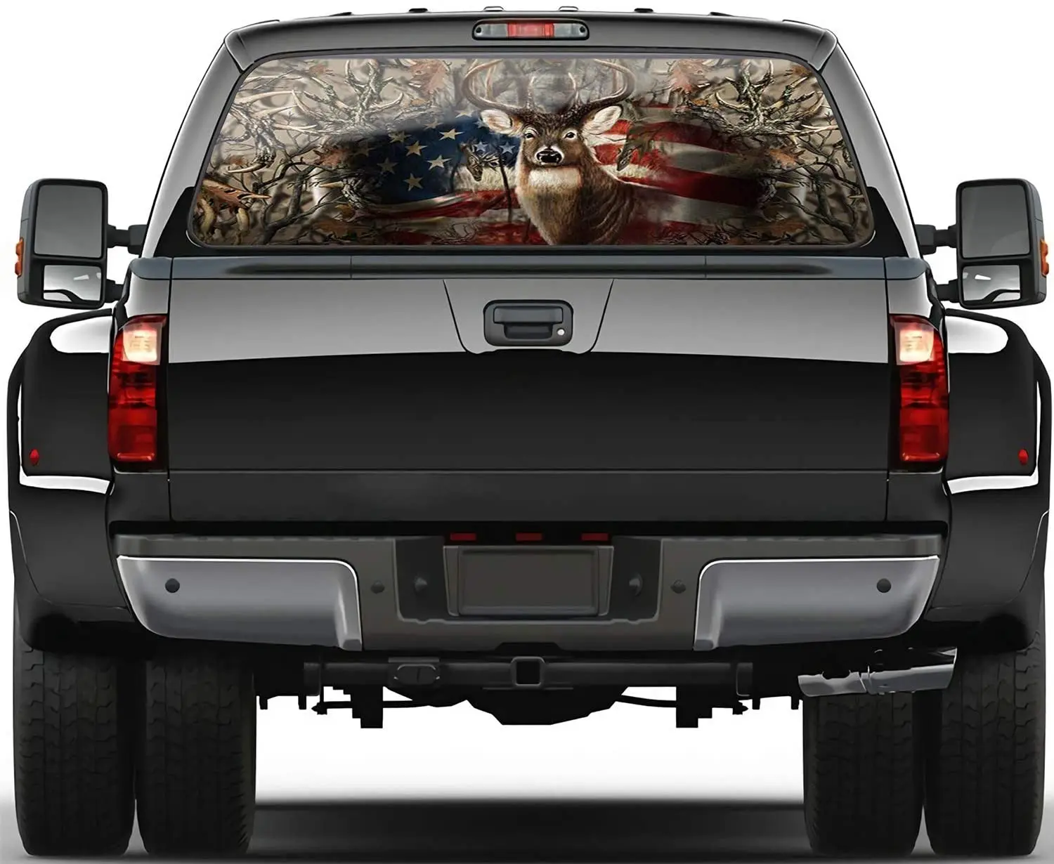 Oasisdream Personalise American Hunting Deer Flag Rear Window Decals for Trucks Suvs Universal Size 58"X18" Cool Print Truck Win
Oasisdream Personalise American Hunting Deer Flag Rear Window Decals for Trucks Suvs Universal Size 58"X18" Cool Print Truck Win
