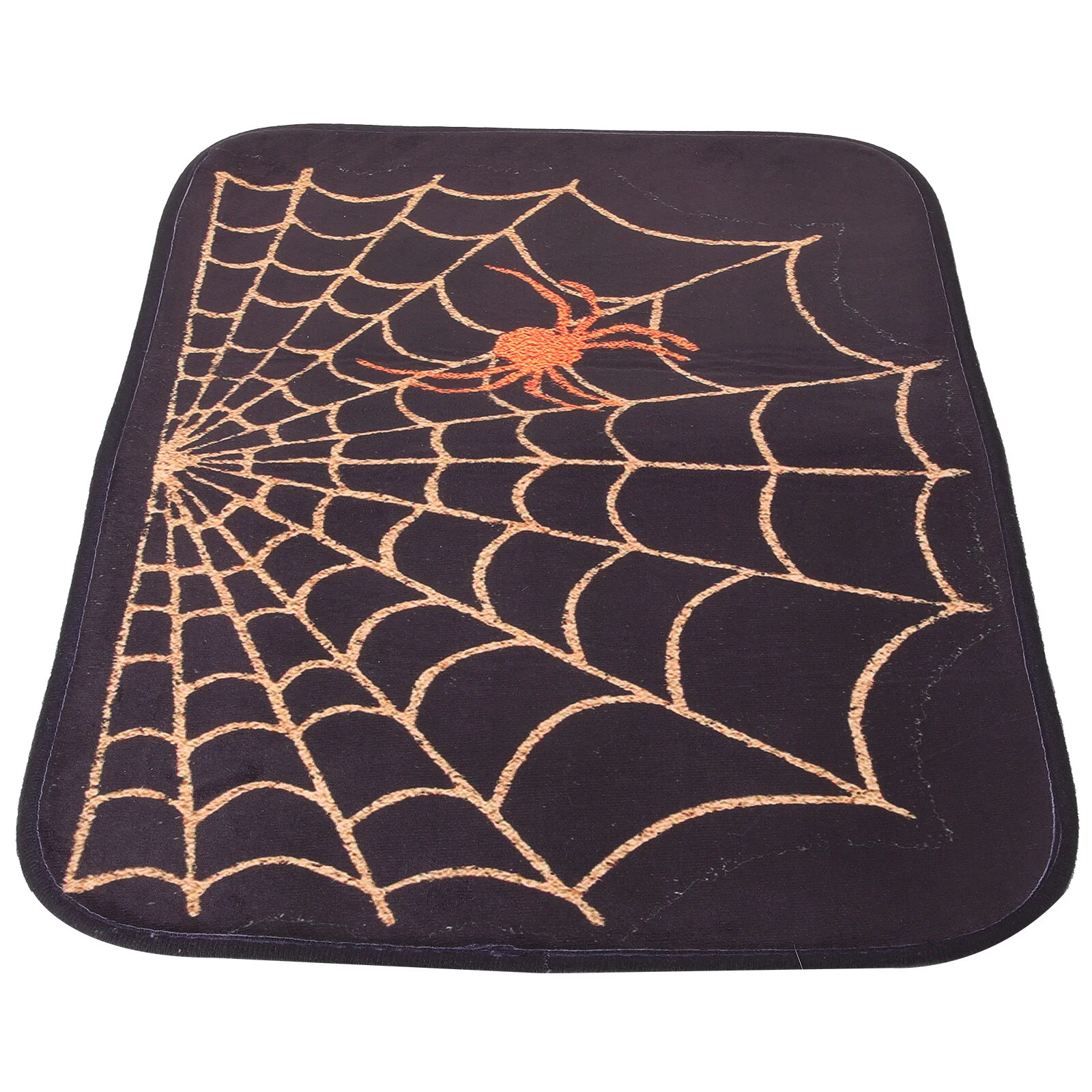 

Decorations Halloween Floor Mat Kitchen Mats Rug Carpet Spider Web Door Bathroom Flannel Entrance