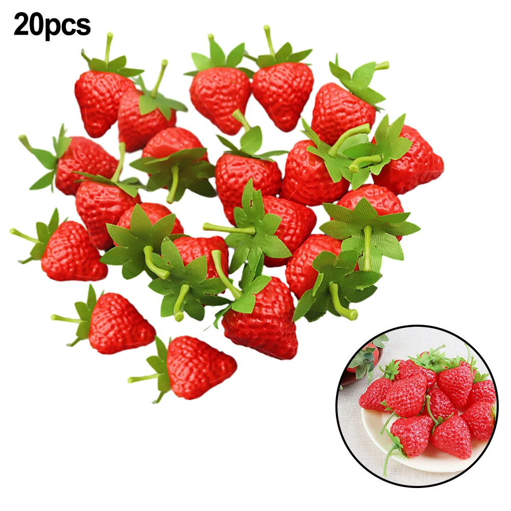 20Pcs Simulated Strawberry Vegetable Model Artificial Fruits Kindergarten Plastic Fake Fruit For Christmas Home Decoration
20Pcs Simulated Strawberry Vegetable Model Artificial Fruits Kindergarten Plastic Fake Fruit For Christmas Home Decoration