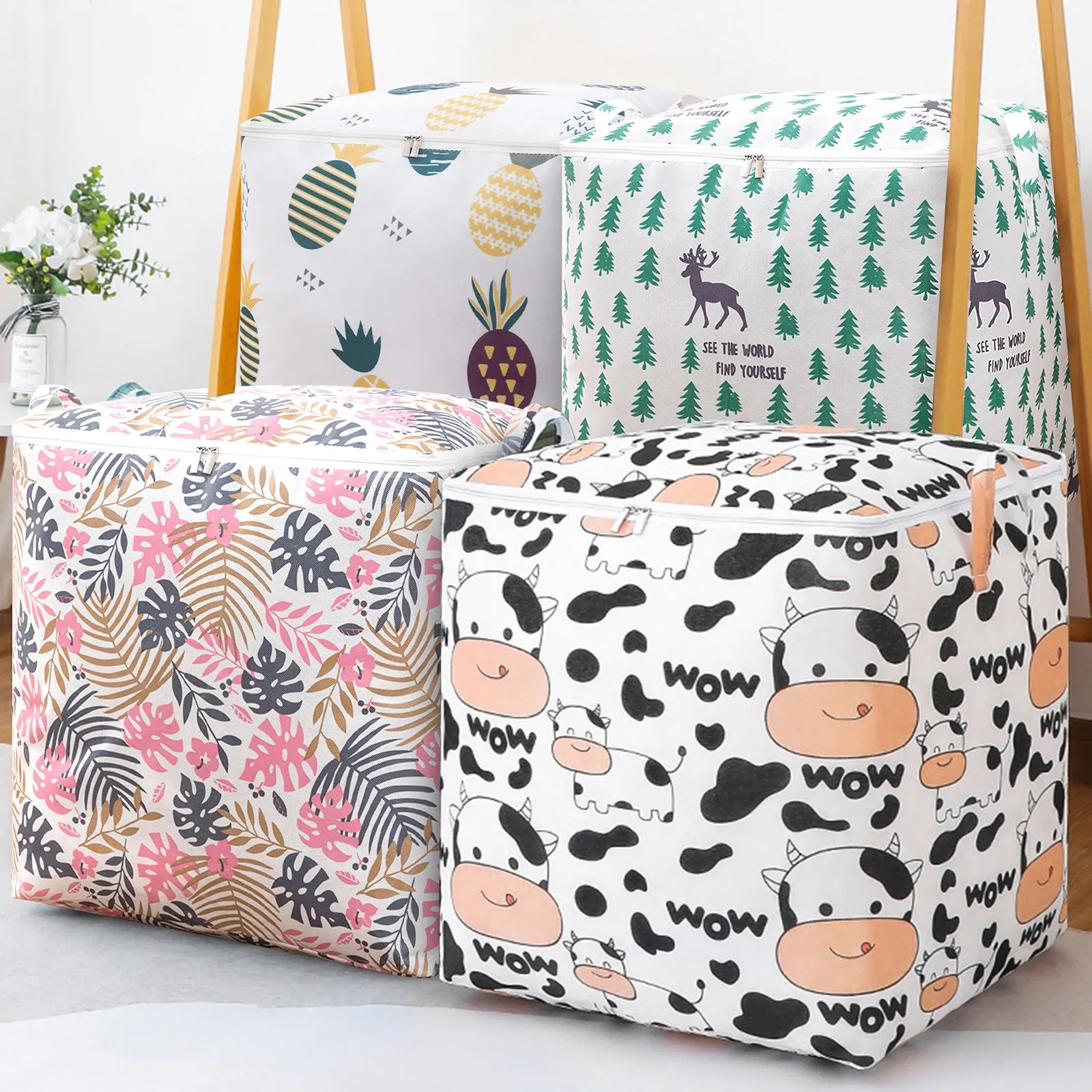 100/140/175l Foldable Clothes Organizer Dustproof Quilt Duvet Blanket Storage Box Sorting Bags Cabinet Organizer
100/140/175l Foldable Clothes Organizer Dustproof Quilt Duvet Blanket Storage Box Sorting Bags Cabinet Organizer