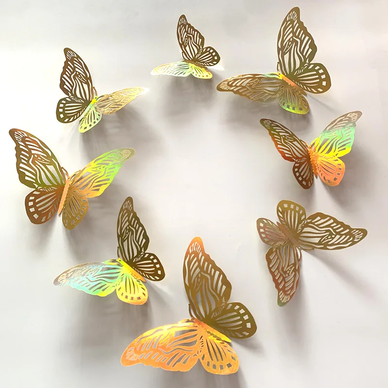 12Pcs 3D Wall Stickers Hollow Rose gold/Golden/Silver Butterfly Wall Stickers DIY Art Home Decor Wall Decals Wedding decoration
12Pcs 3D Wall Stickers Hollow Rose gold/Golden/Silver Butterfly Wall Stickers DIY Art Home Decor Wall Decals Wedding decoration