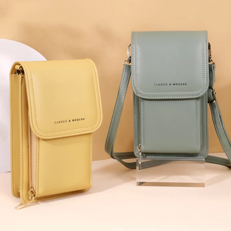 New Women Large Capacity Mobile Phone Bags Female Solid Color Single Shoulder Purse Ladies Soft Leather Messenger Designer Bag
New Women Large Capacity Mobile Phone Bags Female Solid Color Single Shoulder Purse Ladies Soft Leather Messenger Designer Bag