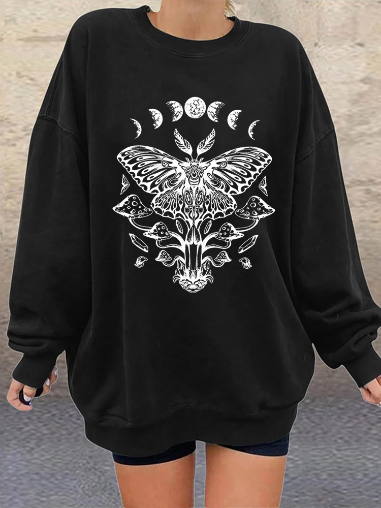 Women Sweatshirts Drop Shoulder Long Sleeve Loose Oversized Streetwear Winter Sweartshirt Casual 90s Tops Mushroom Print Vintage
Women Sweatshirts Drop Shoulder Long Sleeve Loose Oversized Streetwear Winter Sweartshirt Casual 90s Tops Mushroom Print Vintage