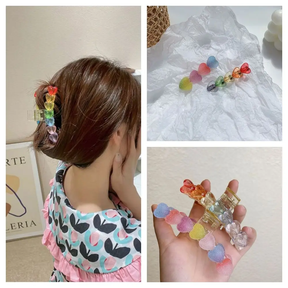 Summer Little Fresh Love-heart Hair Claw Candy Color Geometric Ponytail Holder Chic Trendy Cute Hair Accessories For Women
Summer Little Fresh Love-heart Hair Claw Candy Color Geometric Ponytail Holder Chic Trendy Cute Hair Accessories For Women