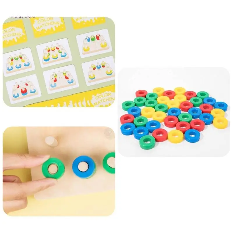 Kids Fine Motor Skill Toy Montessori Color Sorting Wood Board Early Learning Preschool Educational Gift for 3+ Years Old
Kids Fine Motor Skill Toy Montessori Color Sorting Wood Board Early Learning Preschool Educational Gift for 3+ Years Old