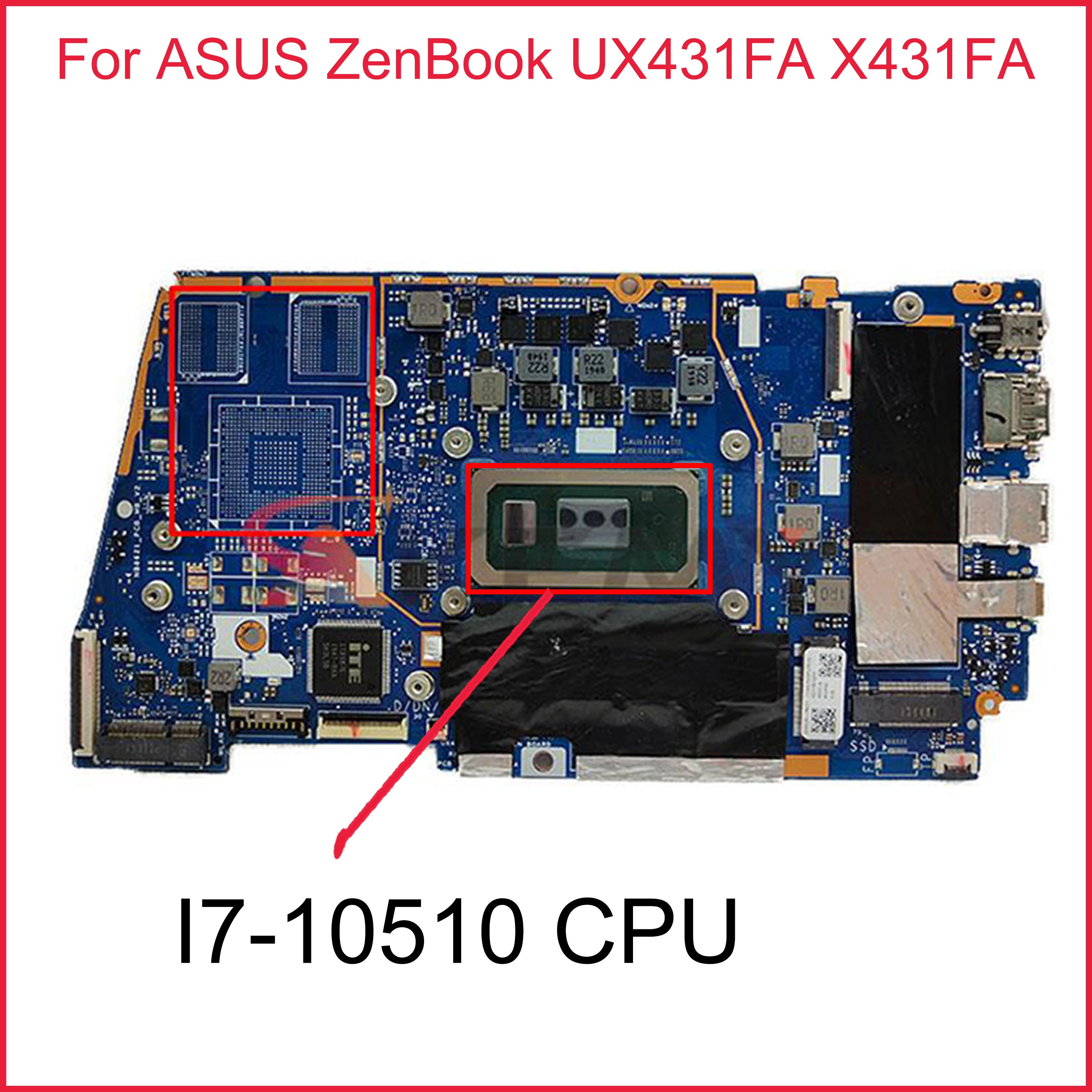 X431FA Motherboard For ASUS ZenBook UX431FA X431FA Laptop Motherboard I7-10510 16GB RAM 100% Test
X431FA Motherboard For ASUS ZenBook UX431FA X431FA Laptop Motherboard I7-10510 16GB RAM 100% Test