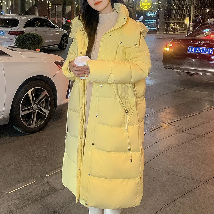 Женское длинное пальто на белом утином пуху, свободное однотонное теплое пальто с капюшоном, R26, зима 2022
Женское длинное пальто на белом утином пуху, свободное однотонное теплое пальто с капюшоном, R26, зима 2022