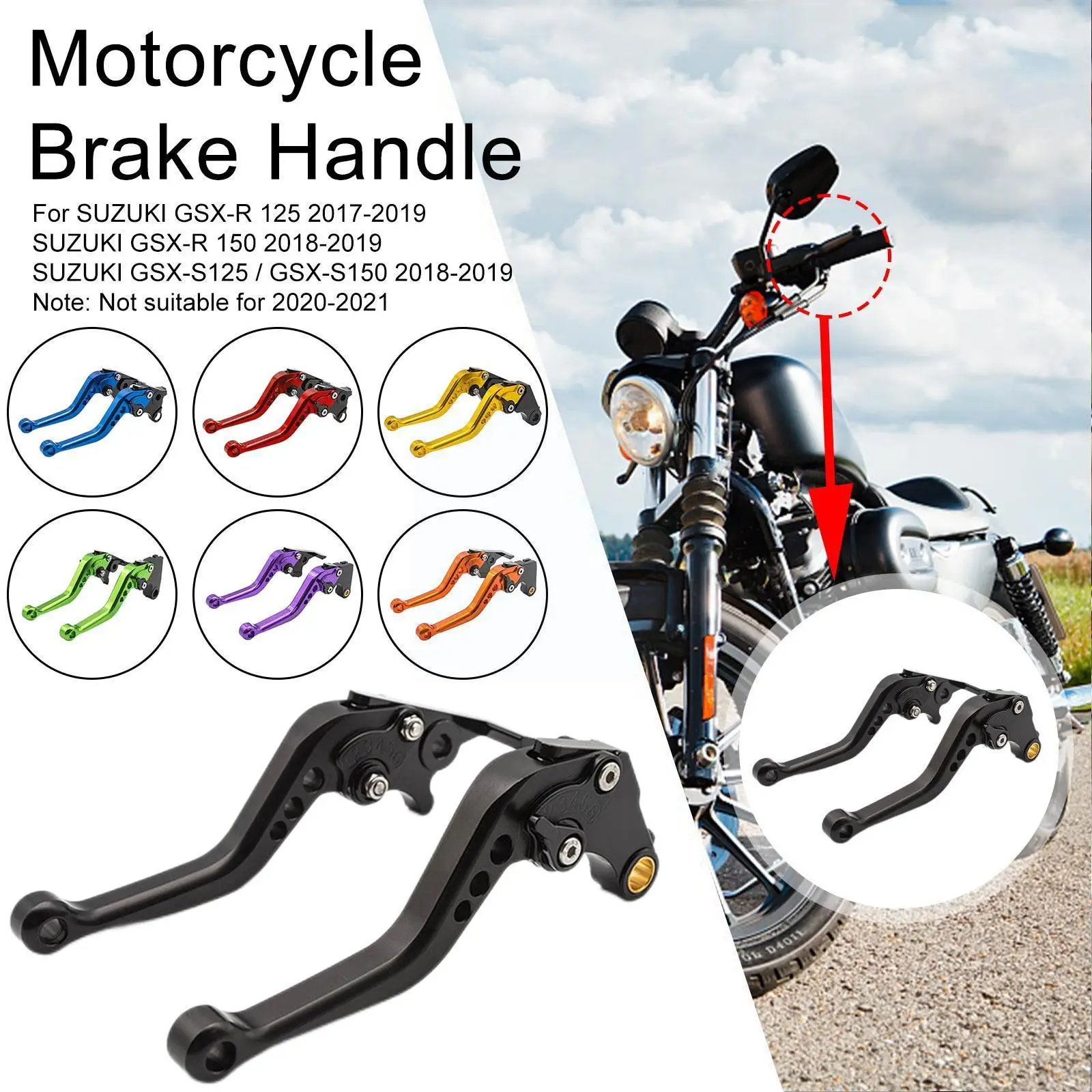 Short Brake Clutch Levers for suzuki GSXR125 GSXR150 GSXS125 GSXS150 GSX-R125 GSX-R150 2017-2019 Motorcycle Accessories S8Q5
Short Brake Clutch Levers for suzuki GSXR125 GSXR150 GSXS125 GSXS150 GSX-R125 GSX-R150 2017-2019 Motorcycle Accessories S8Q5