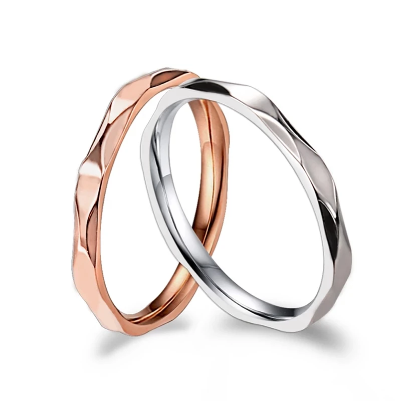 Stainless Steel Wedding Small Ring for Women and Men /Rose Gold Color 2mm Width Exquisite
Stainless Steel Wedding Small Ring for Women and Men /Rose Gold Color 2mm Width Exquisite