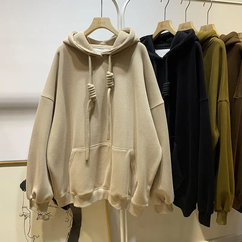 Western Chic Lower Garment Missing Heavy Hooded Sweater Women's Loose Pullover Hoodie Velvet Coat Hoodies Women
Western Chic Lower Garment Missing Heavy Hooded Sweater Women's Loose Pullover Hoodie Velvet Coat Hoodies Women