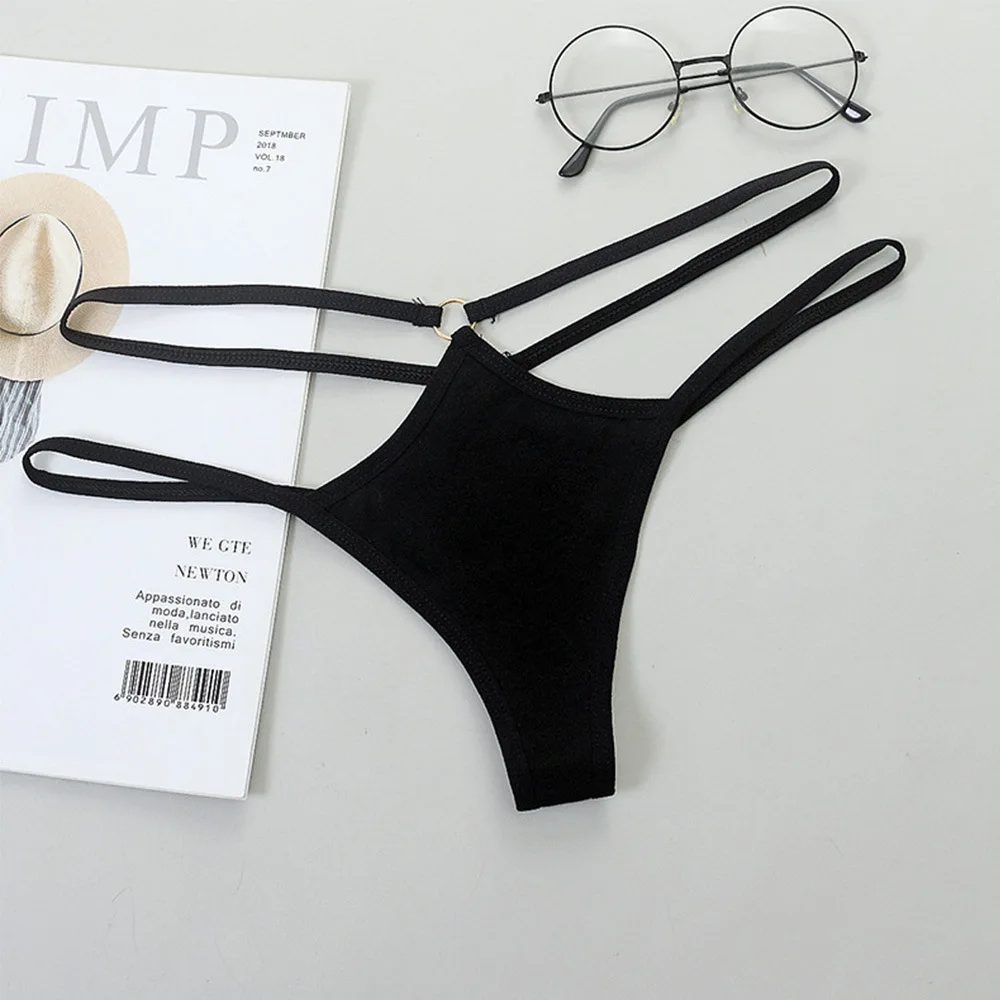 Thin Strap Hollow Panties Women Sexy G-String Soft Lingerie Low Rise Thong Breathable Female Underwear Solid Color Briefs
Thin Strap Hollow Panties Women Sexy G-String Soft Lingerie Low Rise Thong Breathable Female Underwear Solid Color Briefs
