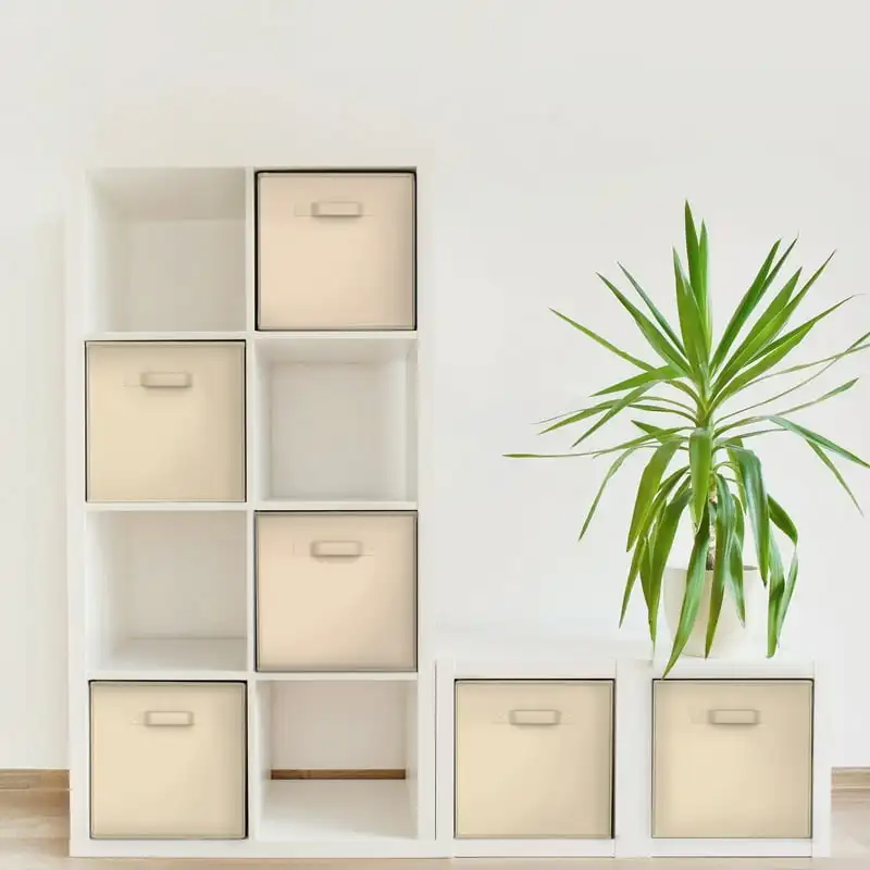 Collapsible Cube Storage Bins for Cubbies (Beige) Storage bins with lids Storage organizer box plastic Stackable storage contain
Collapsible Cube Storage Bins for Cubbies (Beige) Storage bins with lids Storage organizer box plastic Stackable storage contain