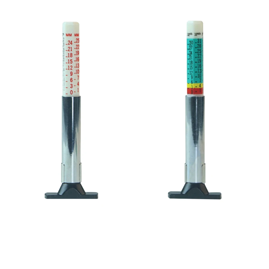Tire Tread Depth Gauge Smart Color Coded Tread Ruler Pen Accurate Measurement Tool for Cars Trucks, Single Color
Tire Tread Depth Gauge Smart Color Coded Tread Ruler Pen Accurate Measurement Tool for Cars Trucks, Single Color