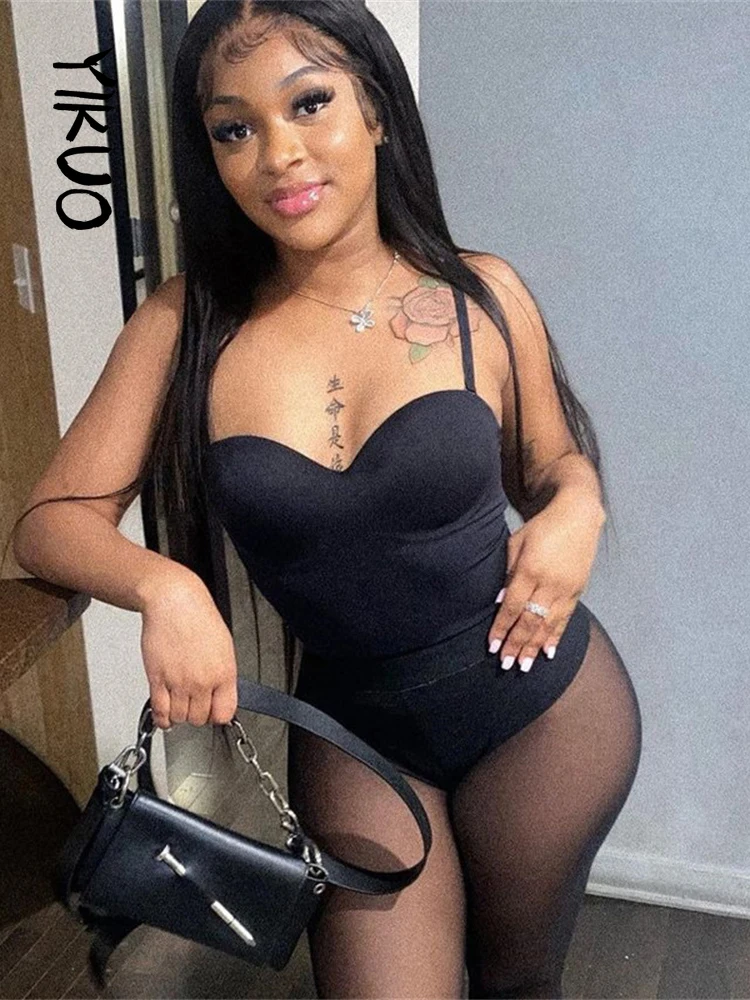 YIKUO Summer Sexy Women 2 Two Piece Sets Outfits Sleeveless Backless Bodycon Bodysuit Tops Mesh Pants Suits Black Matching Sets
YIKUO Summer Sexy Women 2 Two Piece Sets Outfits Sleeveless Backless Bodycon Bodysuit Tops Mesh Pants Suits Black Matching Sets