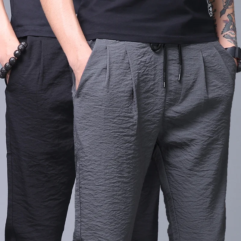 M-5XL Men's pants loose straight ice silk casual pants men's summer ultra-thin Korean style trend wild plus size sports trousers
M-5XL Men's pants loose straight ice silk casual pants men's summer ultra-thin Korean style trend wild plus size sports trousers