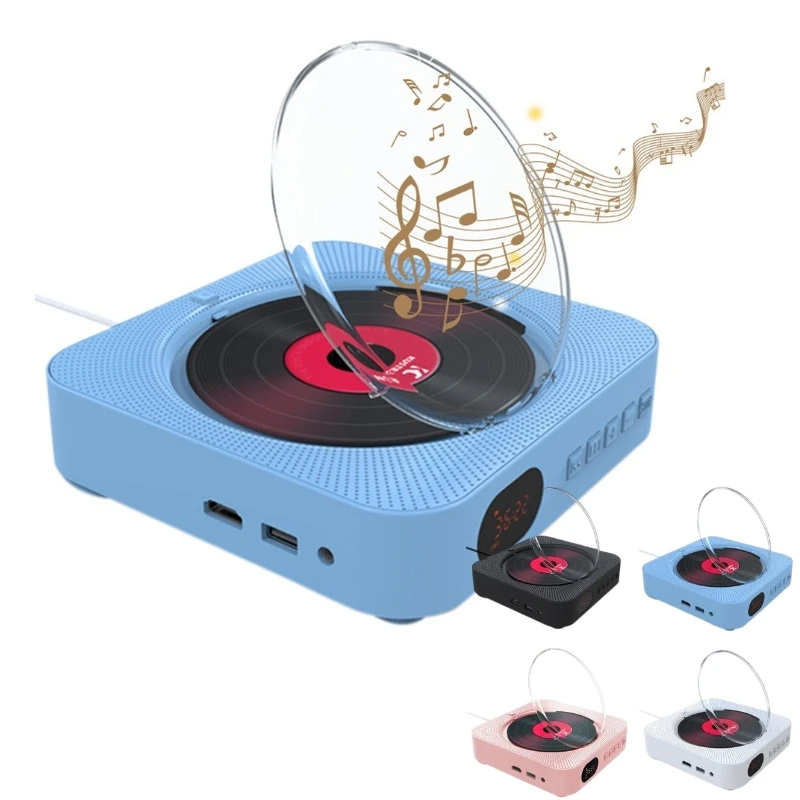 Portable CD DVD Player Bluetooth-compatible Speaker Multifunctional Stereo CD DVD Player Wall Mounted 3.5mm AUX Jack with Holder
Portable CD DVD Player Bluetooth-compatible Speaker Multifunctional Stereo CD DVD Player Wall Mounted 3.5mm AUX Jack with Holder