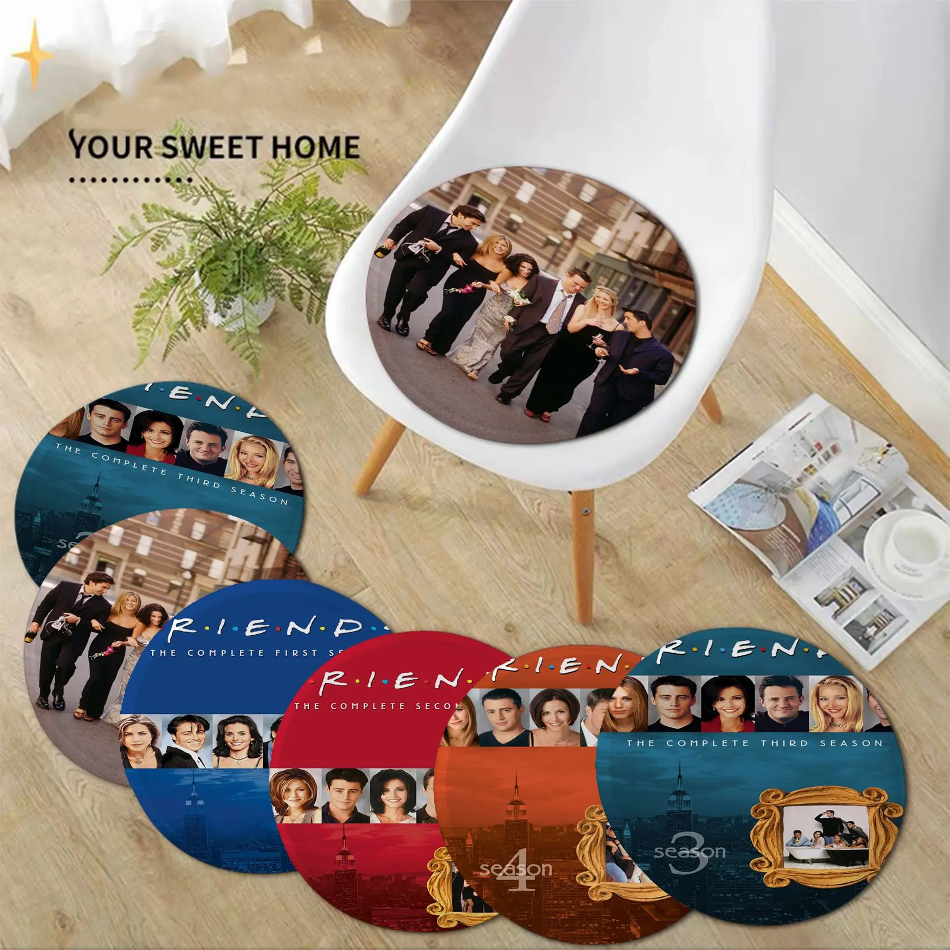 TV Series Friends Simplicity Multi-Color Seat Cushion Office Dining Stool Pad Sponge Sofa Mat Non-Slip Chair Mat Pad
TV Series Friends Simplicity Multi-Color Seat Cushion Office Dining Stool Pad Sponge Sofa Mat Non-Slip Chair Mat Pad
