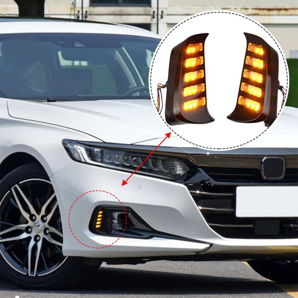 2pcs 12V Car Daytime Running Lamp For Honda For Accord 11th 2023-2024 LED Fog Lamp Daytime Running Light Turn Signal Lamp
2pcs 12V Car Daytime Running Lamp For Honda For Accord 11th 2023-2024 LED Fog Lamp Daytime Running Light Turn Signal Lamp