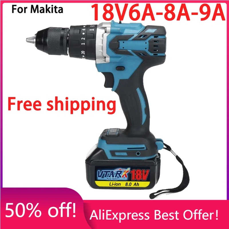 WIth Charger BL1860 Rechargeable Battery 18 V 6-9mAh Lithium Ion for Makita 18v Battery 6ah BL1840 BL1850 BL1830 BL1860B LXT400 
WIth Charger BL1860 Rechargeable Battery 18 V 6-9mAh Lithium Ion for Makita 18v Battery 6ah BL1840 BL1850 BL1830 BL1860B LXT400