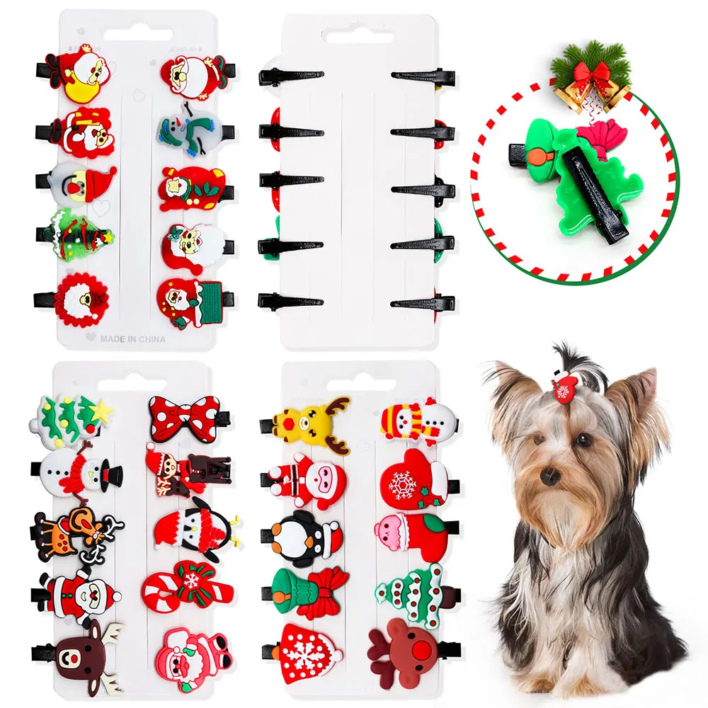 Christmas Grooming Pet Dog Hair Clip Decorate Santa Snowman Pattern Pet Hair Clips for Small Dog Products Puppy Pet Accessories
Christmas Grooming Pet Dog Hair Clip Decorate Santa Snowman Pattern Pet Hair Clips for Small Dog Products Puppy Pet Accessories