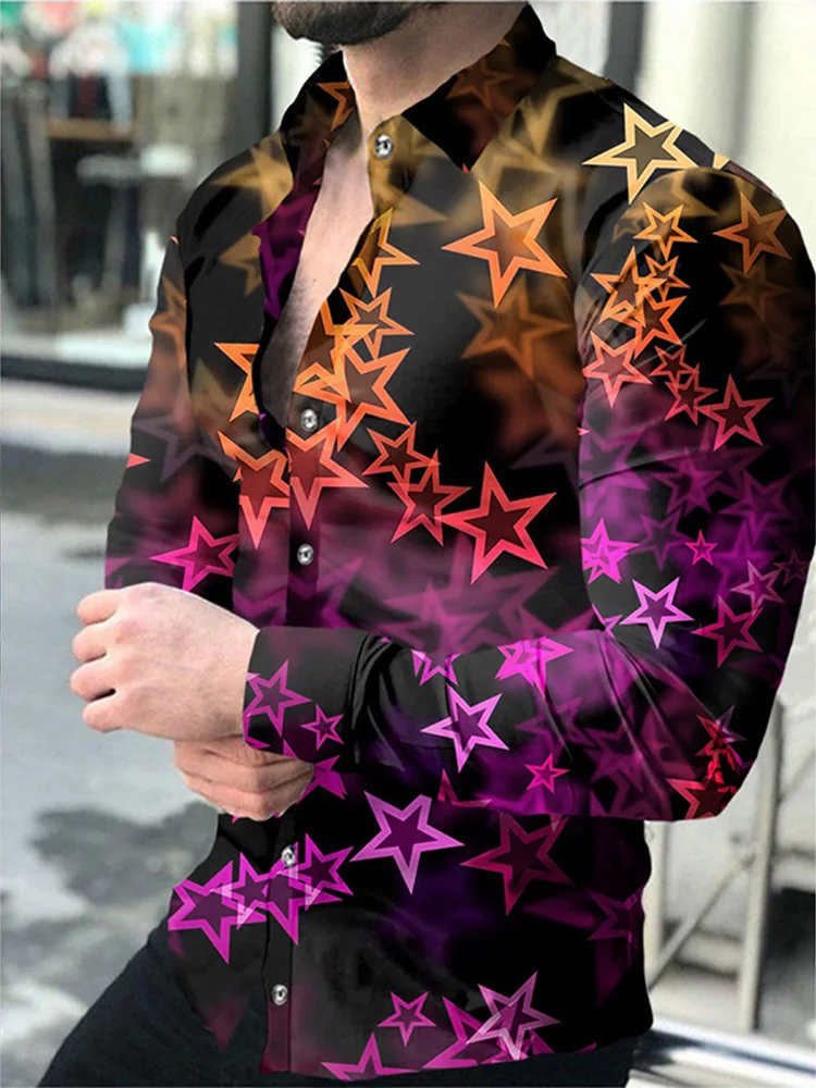 Men's Autumn Polyester Long Sleeve Shirt Print Casual Male Top Turn-down Collar Buttoned shirts Clothes Blouse Clothing For Men
Men's Autumn Polyester Long Sleeve Shirt Print Casual Male Top Turn-down Collar Buttoned shirts Clothes Blouse Clothing For Men
