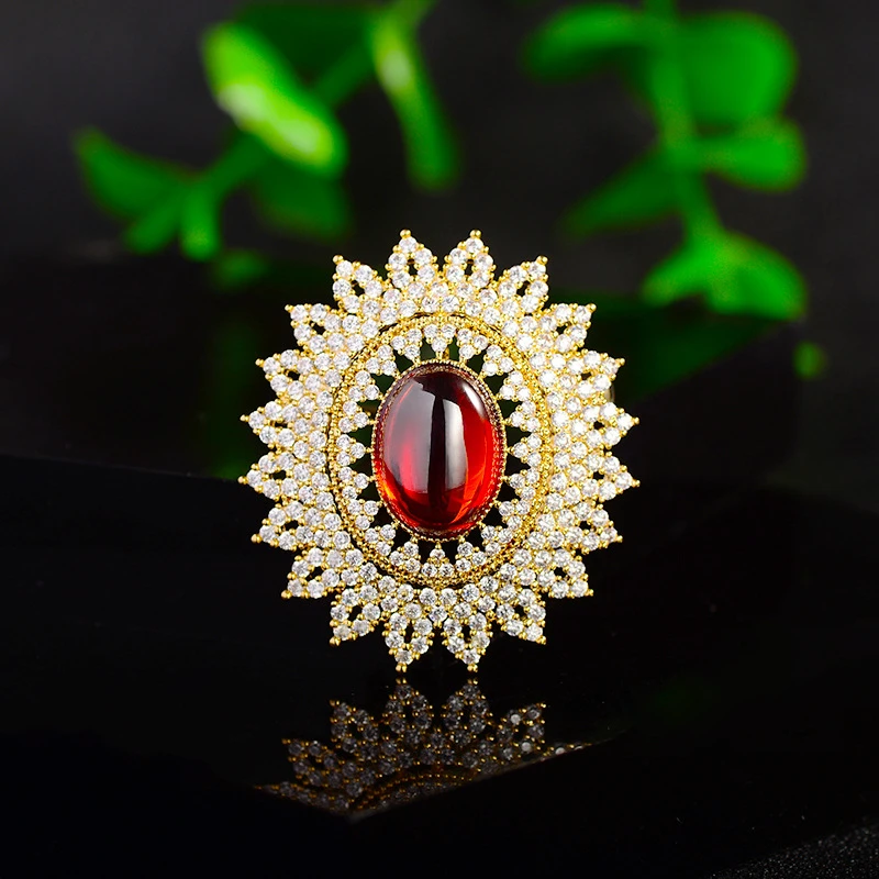 2023 Luxury Palace Style Brooches for Women Exquisite Temperament Zircon Flower Pin and Brooch Corsage Pins Clothing Accessories
2023 Luxury Palace Style Brooches for Women Exquisite Temperament Zircon Flower Pin and Brooch Corsage Pins Clothing Accessories
