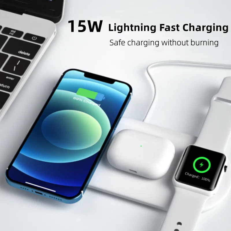 Dual Wireless Charging Pad 15W For IPhone 13 12 11 X 8 SE2 AirPods2/3 Huawei/Xiaomi/Samsung S22 S21 3-in-1 Apple Watch 7 6 5
Dual Wireless Charging Pad 15W For IPhone 13 12 11 X 8 SE2 AirPods2/3 Huawei/Xiaomi/Samsung S22 S21 3-in-1 Apple Watch 7 6 5