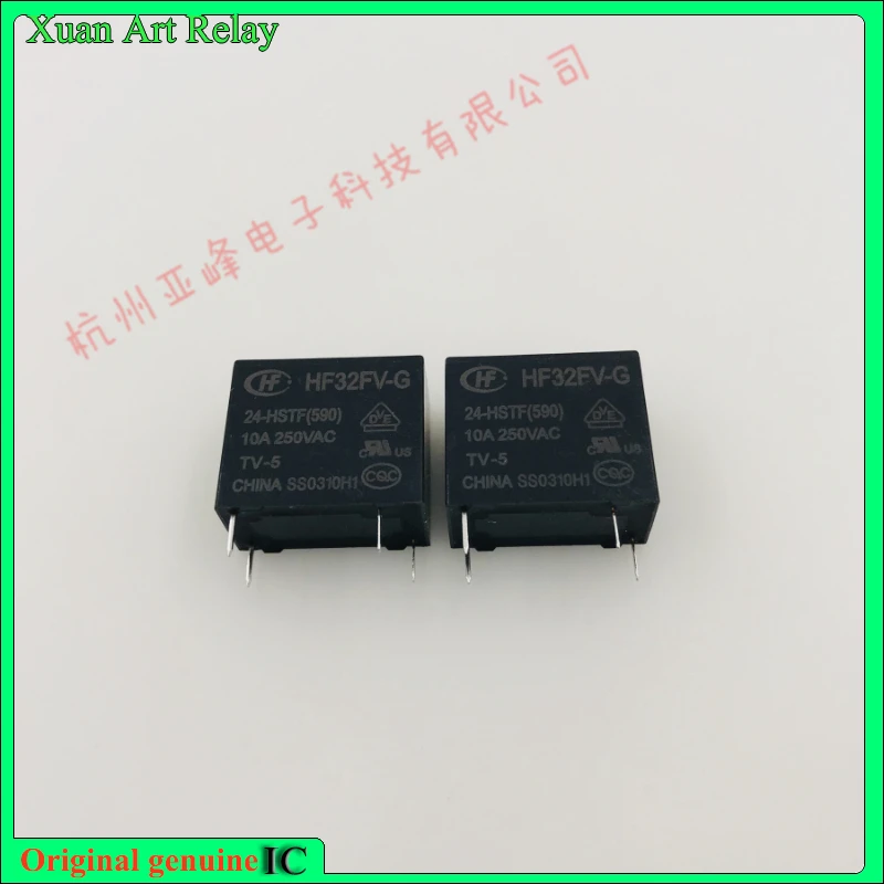 10 шт./лот 100% оригинальное реле: HF32FV-G-24-HSTF(590)024VDC Новый relay4pins 10A250VAC
10 шт./лот 100% оригинальное реле: HF32FV-G-24-HSTF(590)024VDC Новый relay4pins 10A250VAC