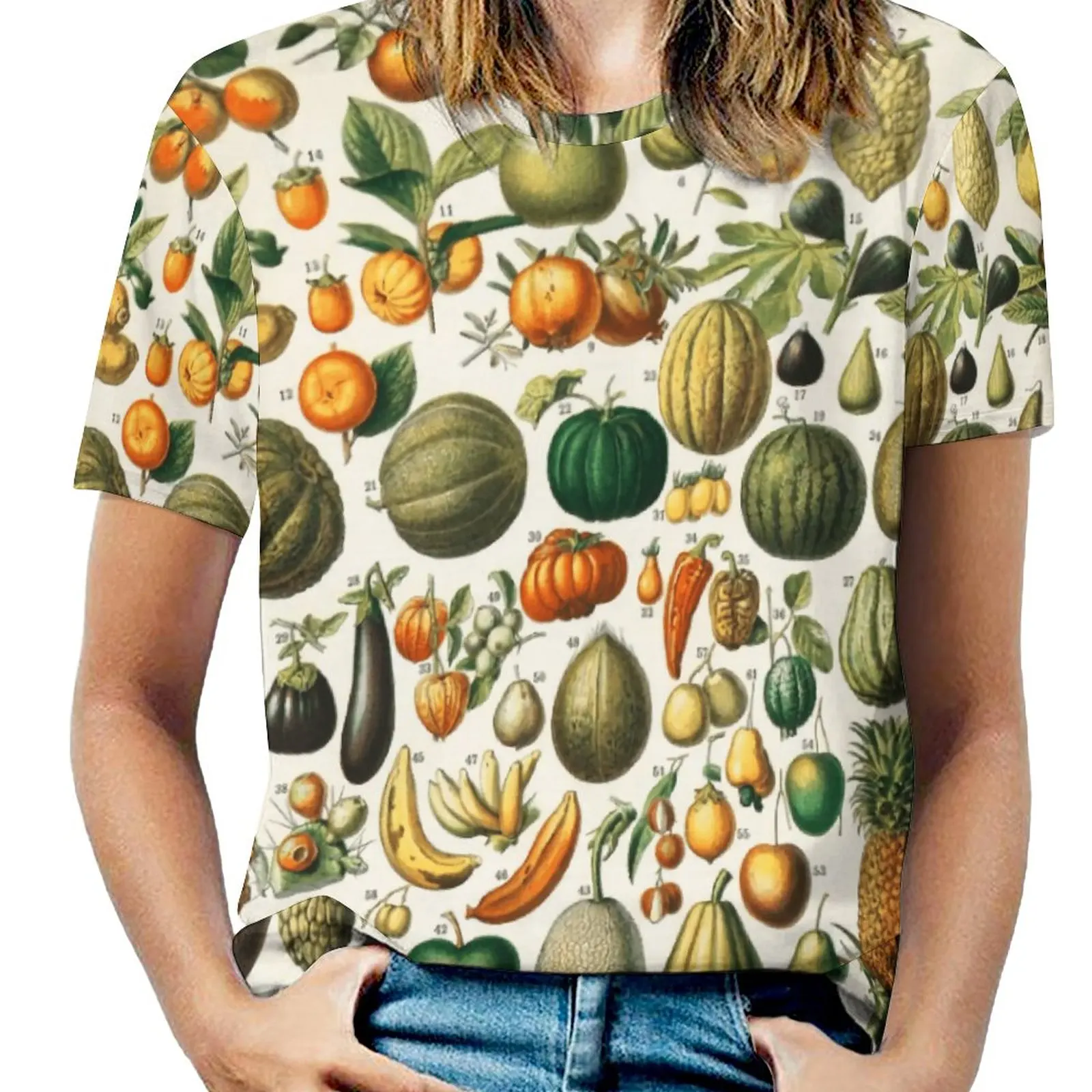 Vintage Fruit Illustration Poster T-shirt Crewneck Sports Humor Graphic Tees Vintage Aactivity Competition USA Size
Vintage Fruit Illustration Poster T-shirt Crewneck Sports Humor Graphic Tees Vintage Aactivity Competition USA Size