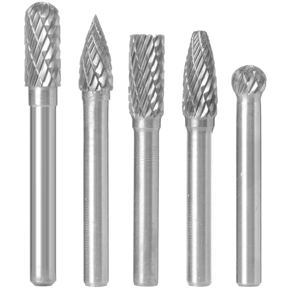 5pcs Tungsten Carbide Rotary Burrs Kit 6×8mm Rotary Tool Rasp File Milling Cutter 50-60mm Length Finishing Processing Tools
5pcs Tungsten Carbide Rotary Burrs Kit 6×8mm Rotary Tool Rasp File Milling Cutter 50-60mm Length Finishing Processing Tools