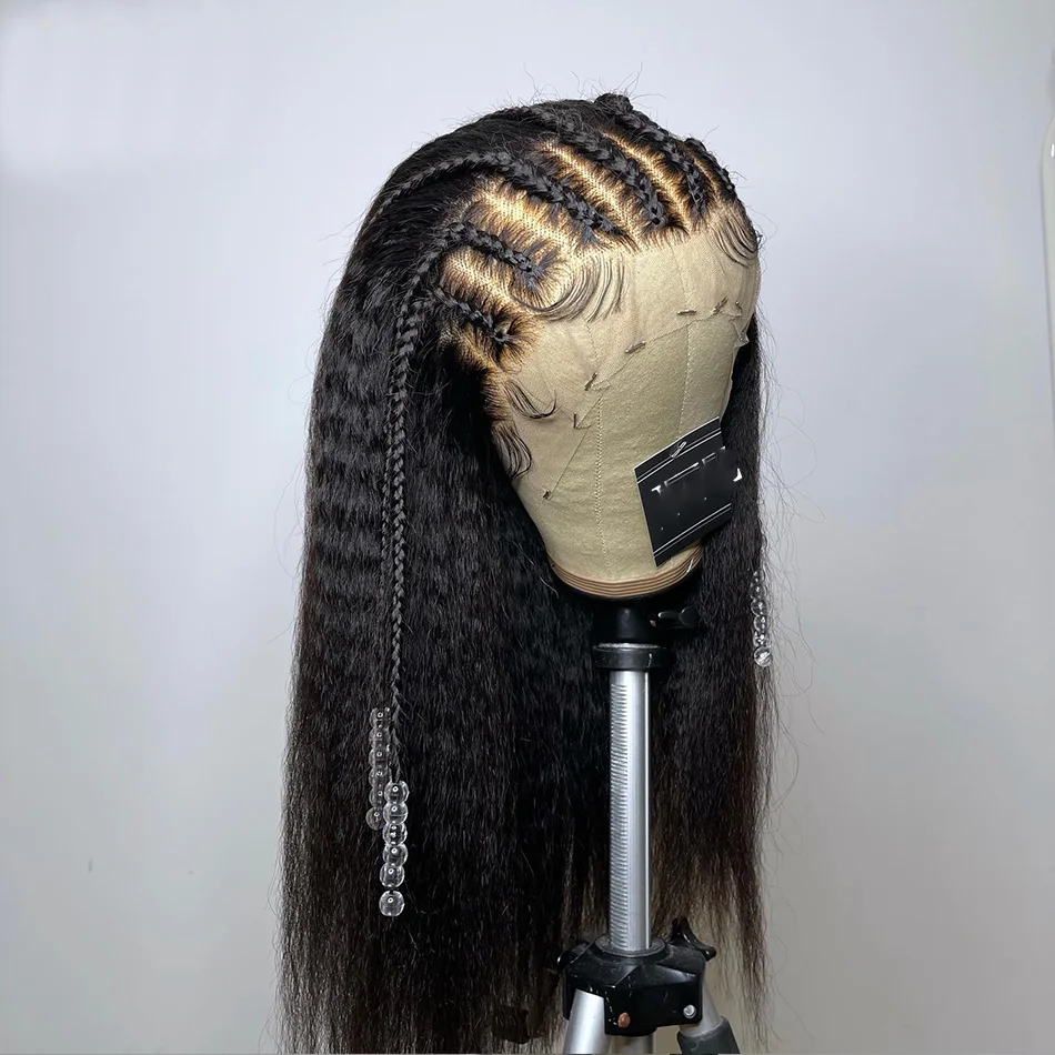 Soft Preplucked Deep Middle Part Glueless Yaki 26 Inch Long Kinky Straight Lace Front Wig For Women Babyhair Natural Black Daily
Soft Preplucked Deep Middle Part Glueless Yaki 26 Inch Long Kinky Straight Lace Front Wig For Women Babyhair Natural Black Daily