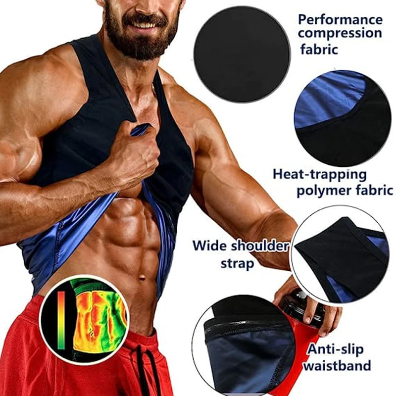 Sauna Shapers Men Workout Vest Sweat Enhancing Tank Slimming Shapewear Top Premium Waist Trainer Heat Trapping Fitting Shirt
Sauna Shapers Men Workout Vest Sweat Enhancing Tank Slimming Shapewear Top Premium Waist Trainer Heat Trapping Fitting Shirt