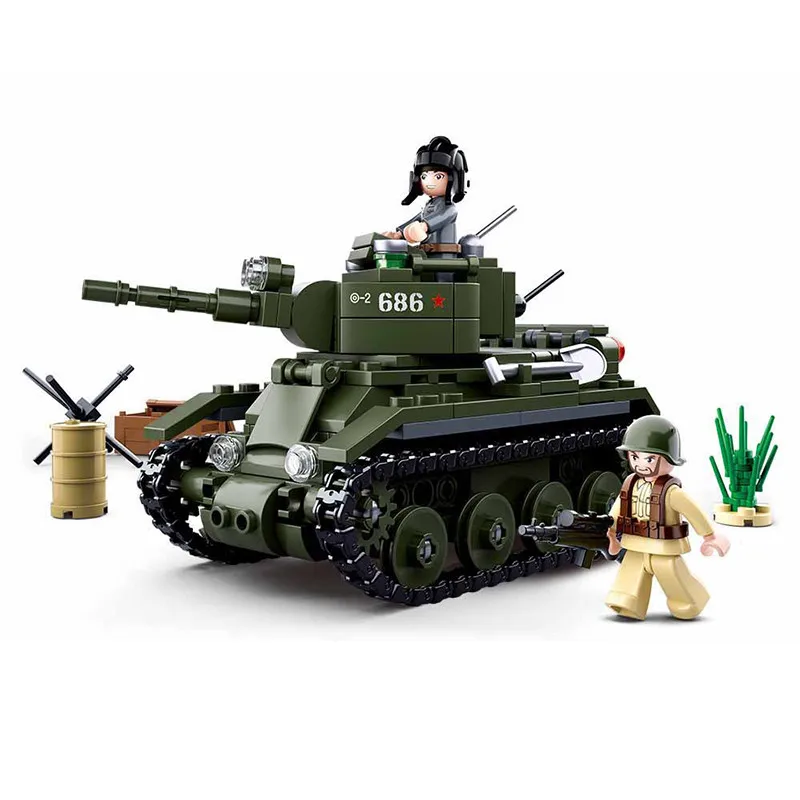 SLUBAN WW2 Military BT-7 Cavalry Tank Model DIY Building Blocks World War II Army Soldier Figures Bricks Classic Kids Toys Gifts
SLUBAN WW2 Military BT-7 Cavalry Tank Model DIY Building Blocks World War II Army Soldier Figures Bricks Classic Kids Toys Gifts