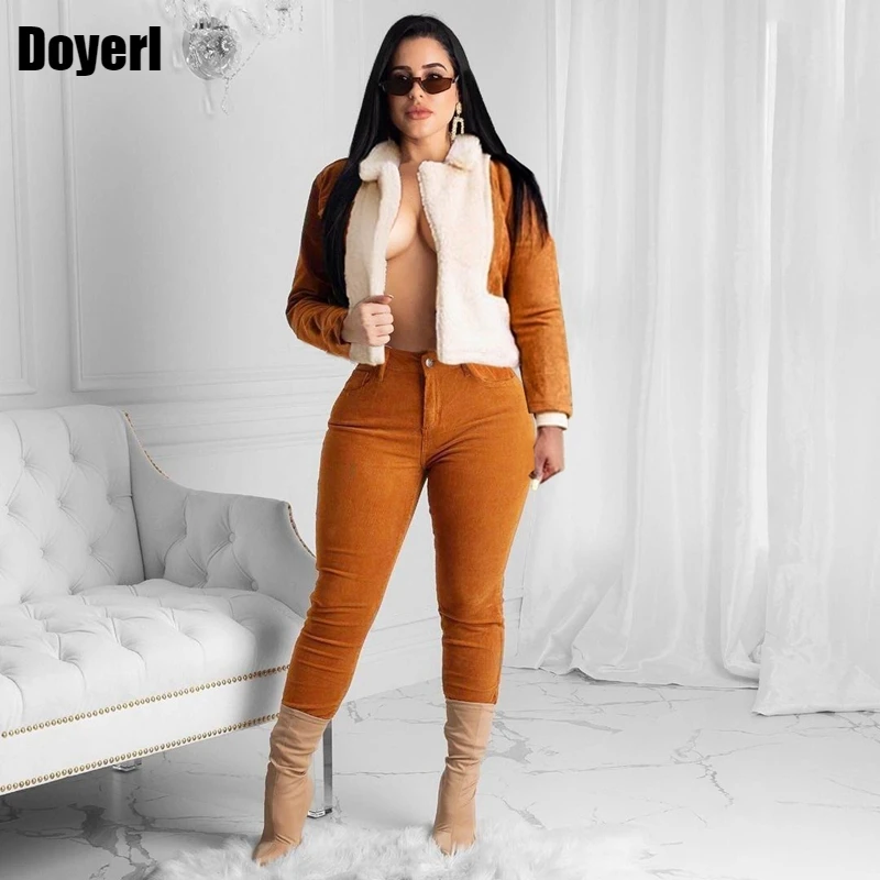 Ladies Winter Jacket Women Warm Lamb Wool Sheepskin Cropped Coat Women Outwear Suede Oversized Bomber Jackets for Women 2022
Ladies Winter Jacket Women Warm Lamb Wool Sheepskin Cropped Coat Women Outwear Suede Oversized Bomber Jackets for Women 2022
