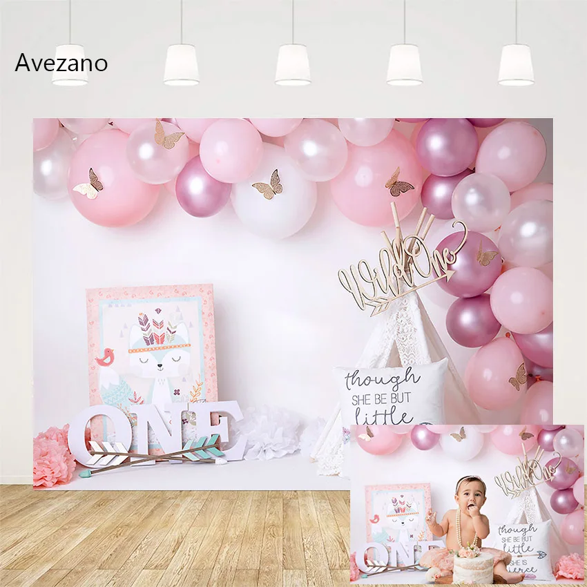 Avezano 1st Birthday Photographic Background Cake Smash Pink Balloons Wild One Girl Portrait Decor Photo Backdrop Photophones
Avezano 1st Birthday Photographic Background Cake Smash Pink Balloons Wild One Girl Portrait Decor Photo Backdrop Photophones