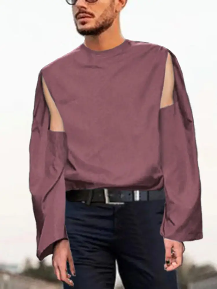 INCERUN Men Shirt Round Neck 2022 Solid Color Long Sleeve Hollow Out Personality Casual Men Clothing Streetwear Leisure Camisas
INCERUN Men Shirt Round Neck 2022 Solid Color Long Sleeve Hollow Out Personality Casual Men Clothing Streetwear Leisure Camisas