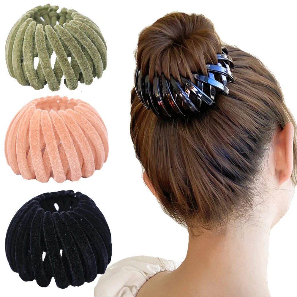 Fashion Women Flannel Hair Claw Horsetail Buckle Hair Clip Bird Nest Expanding Hair Accessories Female Ponytail Holder Headband
Fashion Women Flannel Hair Claw Horsetail Buckle Hair Clip Bird Nest Expanding Hair Accessories Female Ponytail Holder Headband