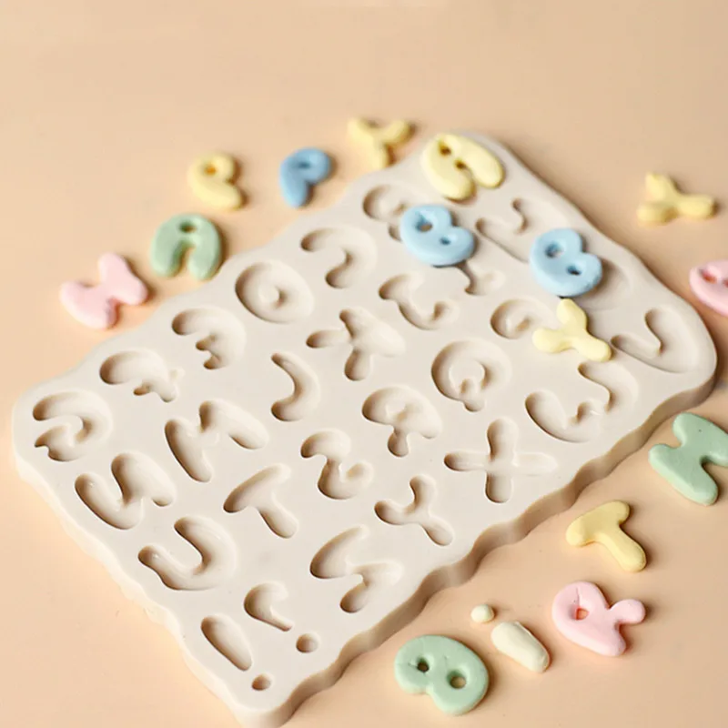 

26 English Alphabet Shape Silicone Mold DIY Capital Letter Cake Baking Jelly Candy Fondant Decor Candle Soap Clay Plaster Mould