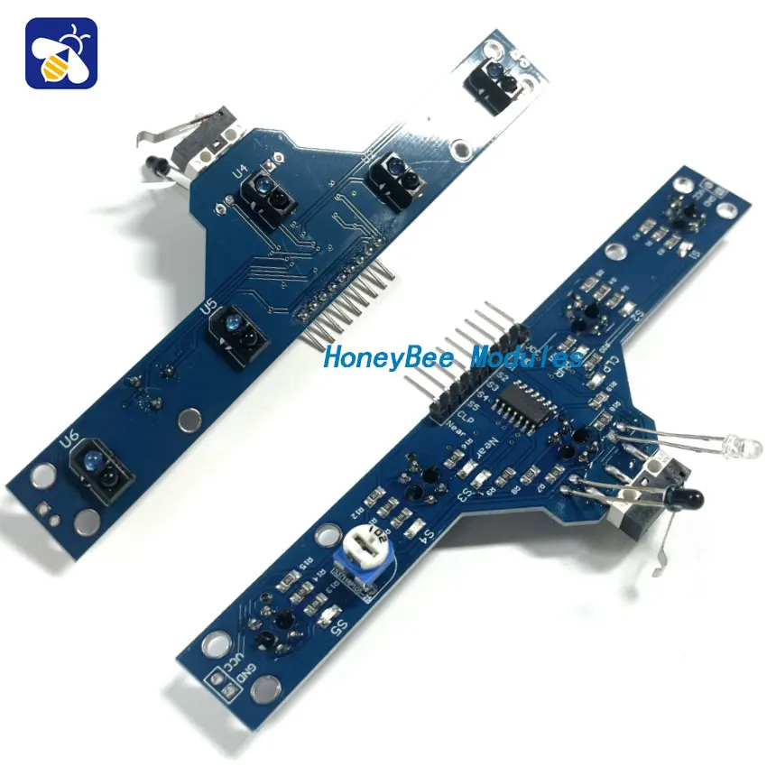 

Infrared tracing sensor module five-way tracing obstacle avoidance patrol line tracing module 5 functions high sensitivity
